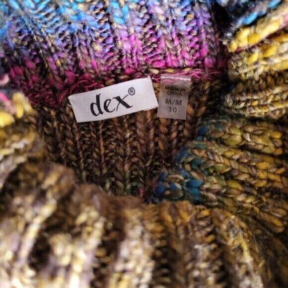 DEX - Knit Fringe  Sweater Vest  Small - Picture 3 of 11